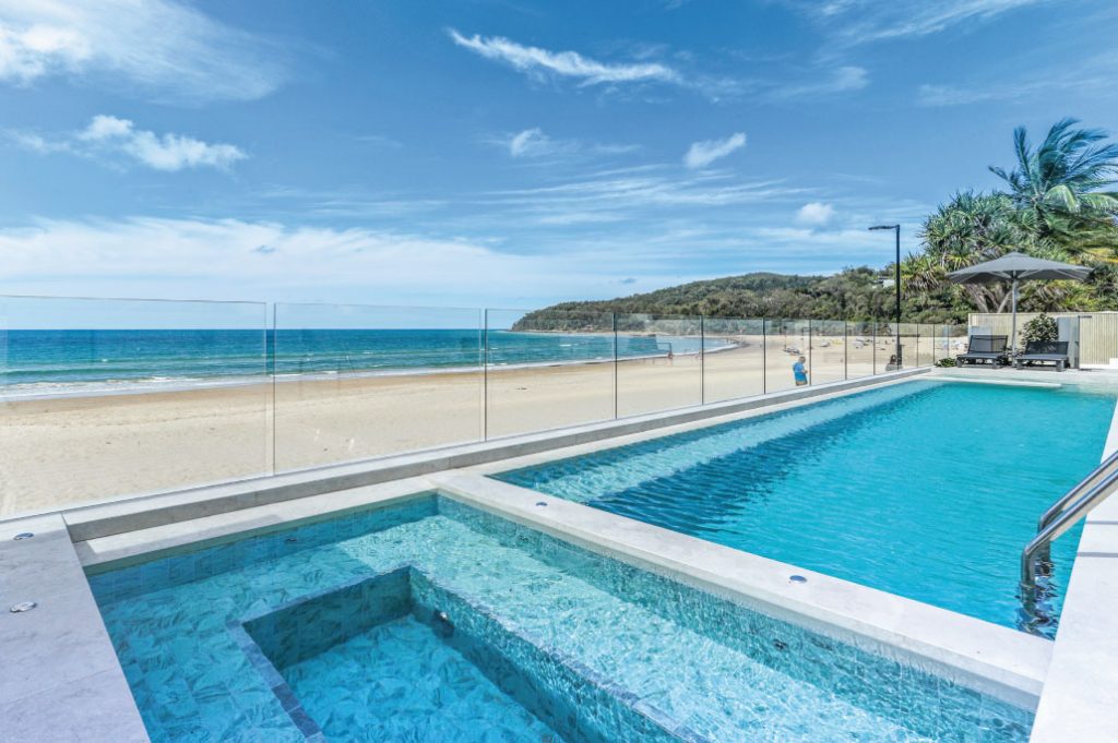 Pool overlooking Noosa main beach